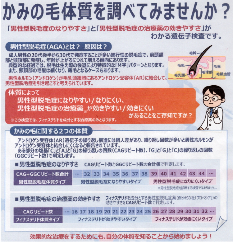 髪の毛体質をしらべてみませんか?