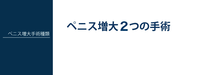 ペニス増大手術種類